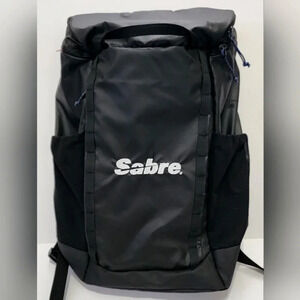 NWT Sabre Unisex Black All Day Travel Backpack Hiking Camping Hidden Pockets Bag